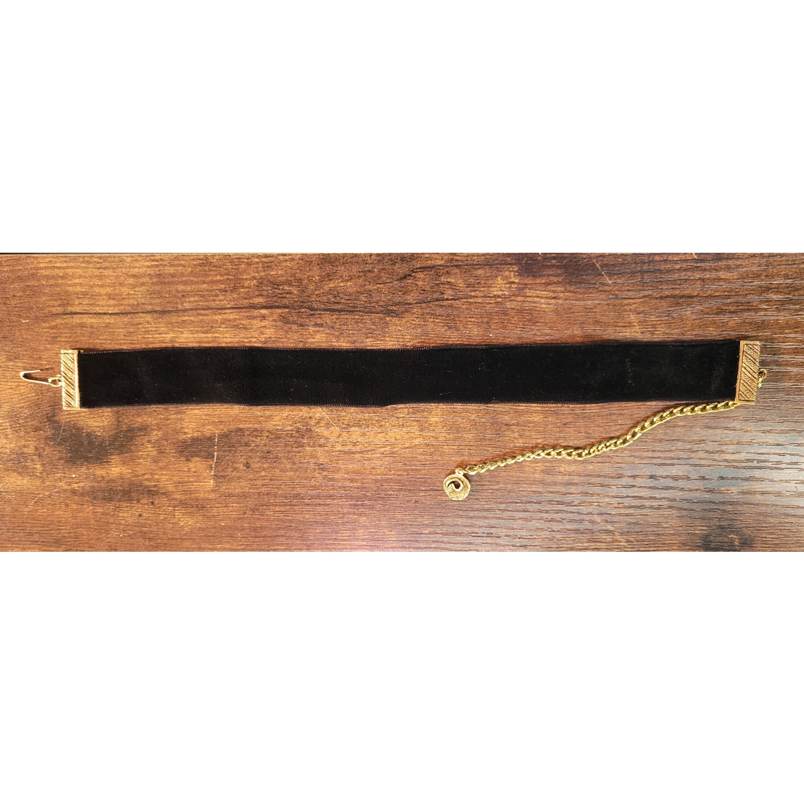 Vintage, Celebrity Signed, Black Velvet Choker/ 1950s